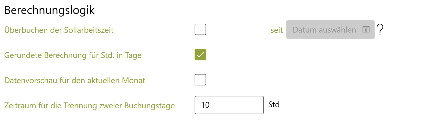 Flexible booking day